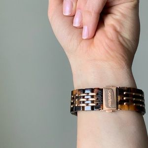 Wearlizer Apple Watch Band, Rose Gold + Tortoise